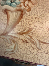 Load image into Gallery viewer, Hand-Decorated Jasper Writing Desk with Crackle Finish
