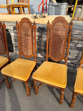 Load image into Gallery viewer, Thomasville Segovia Dining Set – Table w/ 2 Leaves + 8 Cane-Back Chairs (Spanish Mediterranean Style)
