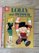 Load image into Gallery viewer, Lot of 3 Vintage Dell Comics — Lolly and Pepper (1950s–1960s) | Pete Hansen Art | Classic Family Humor
