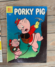 Load image into Gallery viewer, Lot of 4 Vintage Dell Looney Tunes Comics — Porky Pig, Daffy Duck &amp; Looney Tunes (1950s–1960s) | Classic Warner Bros. Characters
