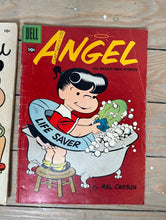 Load image into Gallery viewer, Dell Comics Lot (3 Issues) – Little Lulu ×2 + Angel ×1 – Classic 10¢ Kids’ Humor – 1950s/60s
