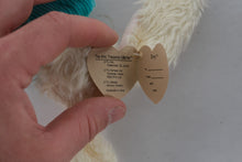 Load image into Gallery viewer, Ty Attic Treasures Collection “Ivy” the Bunny – Cream Plush Rabbit in Teal Corduroy Overalls | Buy One, Get One Half Off!
