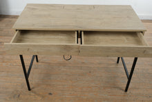 Load image into Gallery viewer, Threshold Loring Oak Writing Desk with USB Charging and Drawers
