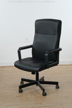 Load image into Gallery viewer, IKEA MILLBERGET Black Swivel Office Chair Adjustable Height Task Chair
