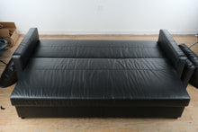 Load image into Gallery viewer, IKEA FRIHETEN Black Sleeper Sofa with Storage

