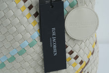 Load image into Gallery viewer, Ilse Jacobsen BAG06D Woven Tote Bag Sand Multicolor Braided Vegan Leather NWT

