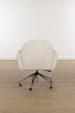 Load image into Gallery viewer, Imogen Ivory Upholstered Office Chair with Casters - Crate &amp; Barrel
