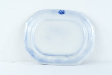 Load image into Gallery viewer, Antique J and T Furnival Indian Jar Flow Blue Transferware Platter 18 Inch 1840s
