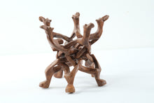 Load image into Gallery viewer, Carved Interlocking Camel Candle / Plant Holder
