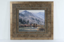Load image into Gallery viewer, In the Canyon Framed Western Art Print Horseback Riders Mountain Landscape 39 Inch
