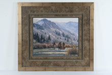 Load image into Gallery viewer, In the Canyon Framed Western Art Print Horseback Riders Mountain Landscape 39 Inch

