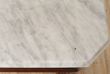 Load image into Gallery viewer, Intricately Carved Eastlake Tea / Foyer Table - Marble Top
