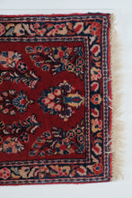 Load image into Gallery viewer, Persian Kashan-Style Wool Rug – 39&quot; x 20&quot;
