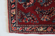 Load image into Gallery viewer, Persian Kashan-Style Wool Rug – 39&quot; x 20&quot;
