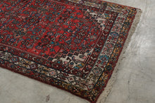 Load image into Gallery viewer, Vintage Persian Iranian Hand Knotted Wool Rug Red 49 x 119 Inches
