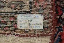 Load image into Gallery viewer, Vintage Persian Iranian Hand Knotted Wool Rug Red 49 x 119 Inches
