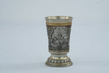 Load image into Gallery viewer, Mullingar Pewter Ireland Miniature Hunting Scene Goblet Wildlife Shot Cup
