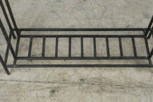 Load image into Gallery viewer, Iron and Glass Console Table with Lower Shelf
