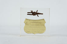 Load image into Gallery viewer, Cold War Barbed Wire Souvenir Iron Curtain Acrylic Display Block
