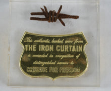 Load image into Gallery viewer, Cold War Barbed Wire Souvenir Iron Curtain Acrylic Display Block
