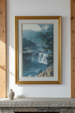 Load image into Gallery viewer, Vintage Ed Wysocki Isaiah 26 3 Waterfall Limited Edition Print 45 of 175 Framed

