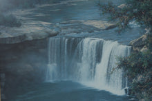 Load image into Gallery viewer, Vintage Ed Wysocki Isaiah 26 3 Waterfall Limited Edition Print 45 of 175 Framed
