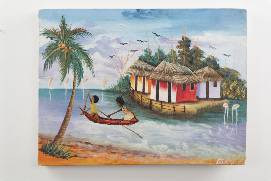 Island Life - Oil on Canvas by Gerry P