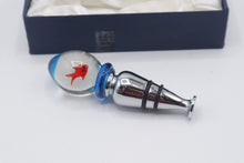Load image into Gallery viewer, Italian Art Glass Red Fish Aquarium Wine Bottle Stopper Gift Box
