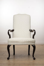 Load image into Gallery viewer, Ivory Queen Anne Arm Chair
