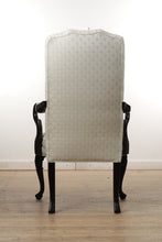 Load image into Gallery viewer, Ivory Queen Anne Arm Chair
