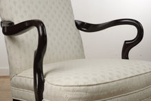 Load image into Gallery viewer, Ivory Queen Anne Arm Chair
