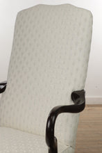 Load image into Gallery viewer, Ivory Queen Anne Arm Chair
