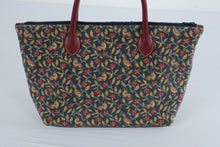 Load image into Gallery viewer, JPansu Paris Rabbit Floral Tapestry Tote Bag French Gobelin Top Zip - Online Only
