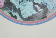 Load image into Gallery viewer, J Mizell Bluebird Garden Floral Print Framed Oval Matted Wall Art 21x26
