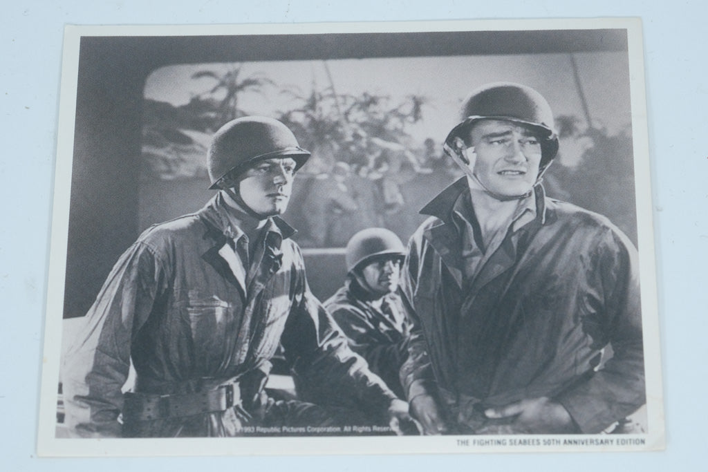 John Wayne: The Fighting Seebees 4X5 Photo Card 50TH Anniversary Edition