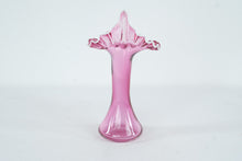Load image into Gallery viewer, Fenton Cranberry Opalescent Jack In The Pulpit Vase 12 Inch Tall
