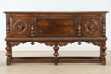 Load image into Gallery viewer, Walnut Jacobean Buffet
