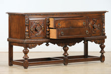 Load image into Gallery viewer, Walnut Jacobean Buffet
