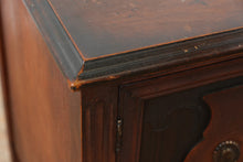 Load image into Gallery viewer, Jacobean Style Carved Wood Buffet Server Cabinet with Drawers and Side Storage
