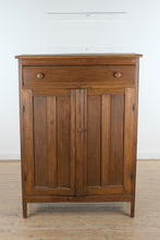 Load image into Gallery viewer, Antique Pine Jelly Cupboard Cabinet, Primitive Step Back Pantry Cupboard

