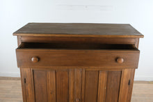 Load image into Gallery viewer, Antique Pine Jelly Cupboard Cabinet, Primitive Step Back Pantry Cupboard
