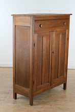 Load image into Gallery viewer, Antique Pine Jelly Cupboard Cabinet, Primitive Step Back Pantry Cupboard

