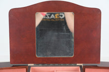 Load image into Gallery viewer, Cherry Jewelry Armoire with Mirror and Side Necklace Storage Cabinet
