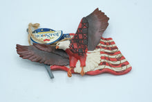 Load image into Gallery viewer, Jim Shore Patriotic Eagle with American Flag Hanging Ornament, Heartwood Creek #4027753, Boxed
