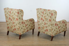 Load image into Gallery viewer, Pair of Joe Ruggiero Collection Wingback Chairs
