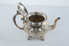 Load image into Gallery viewer, John Turton Sheffield Hand Chased Silver Plate Teapot 788 Vintage
