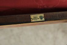 Load image into Gallery viewer, John Widdicomb Neoclassical Inlaid Wood Upholstered Vanity Bench
