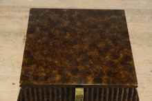 Load image into Gallery viewer, John Widdicomb Burled Wood Nightstand with Brass Hardware
