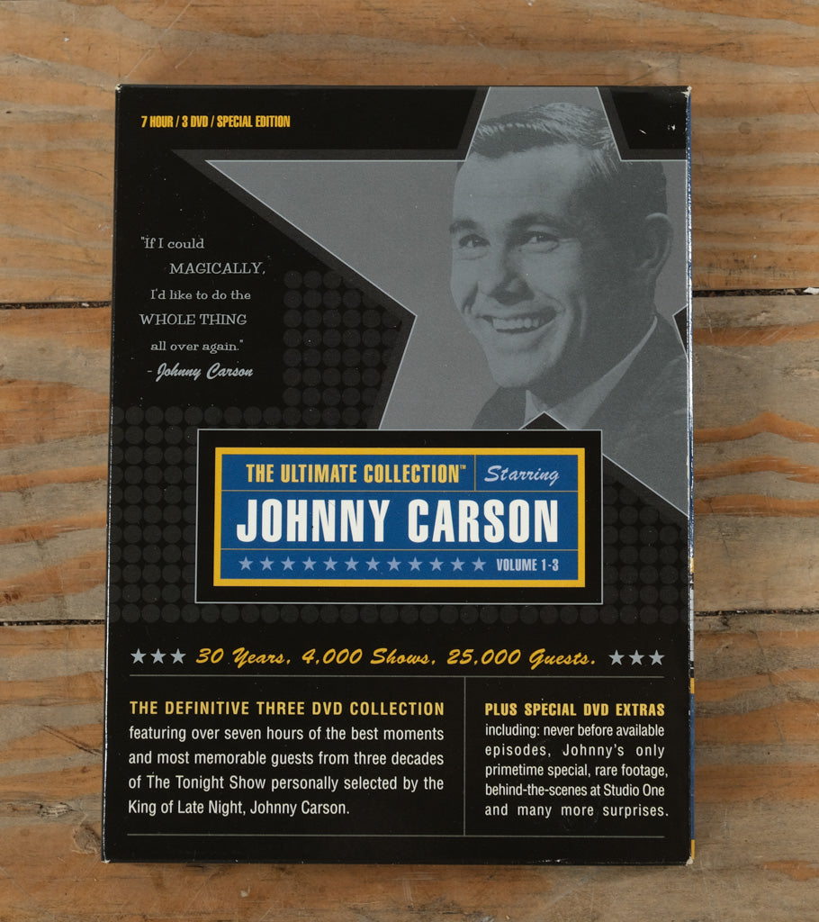 The Ultimate Collection: Johnny Carson (DVD, 3-Disc Set, 2002) – Volumes 1–3 – The Tonight Show Highlights