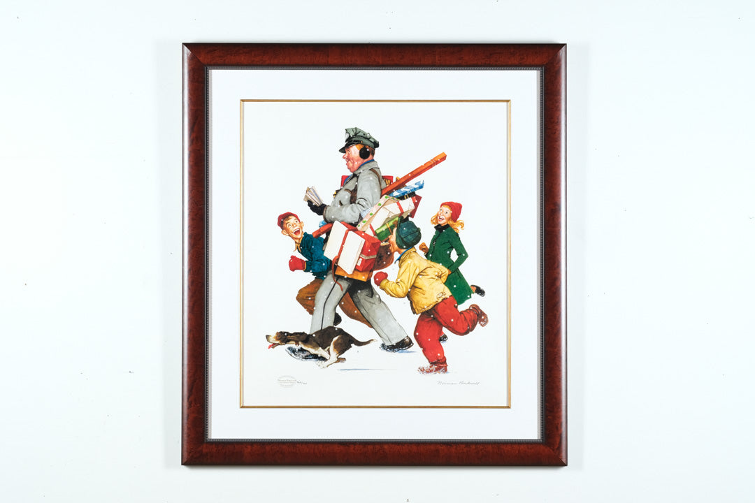 Norman Rockwell “Jolly Postman” Limited Edition Seriolithograph